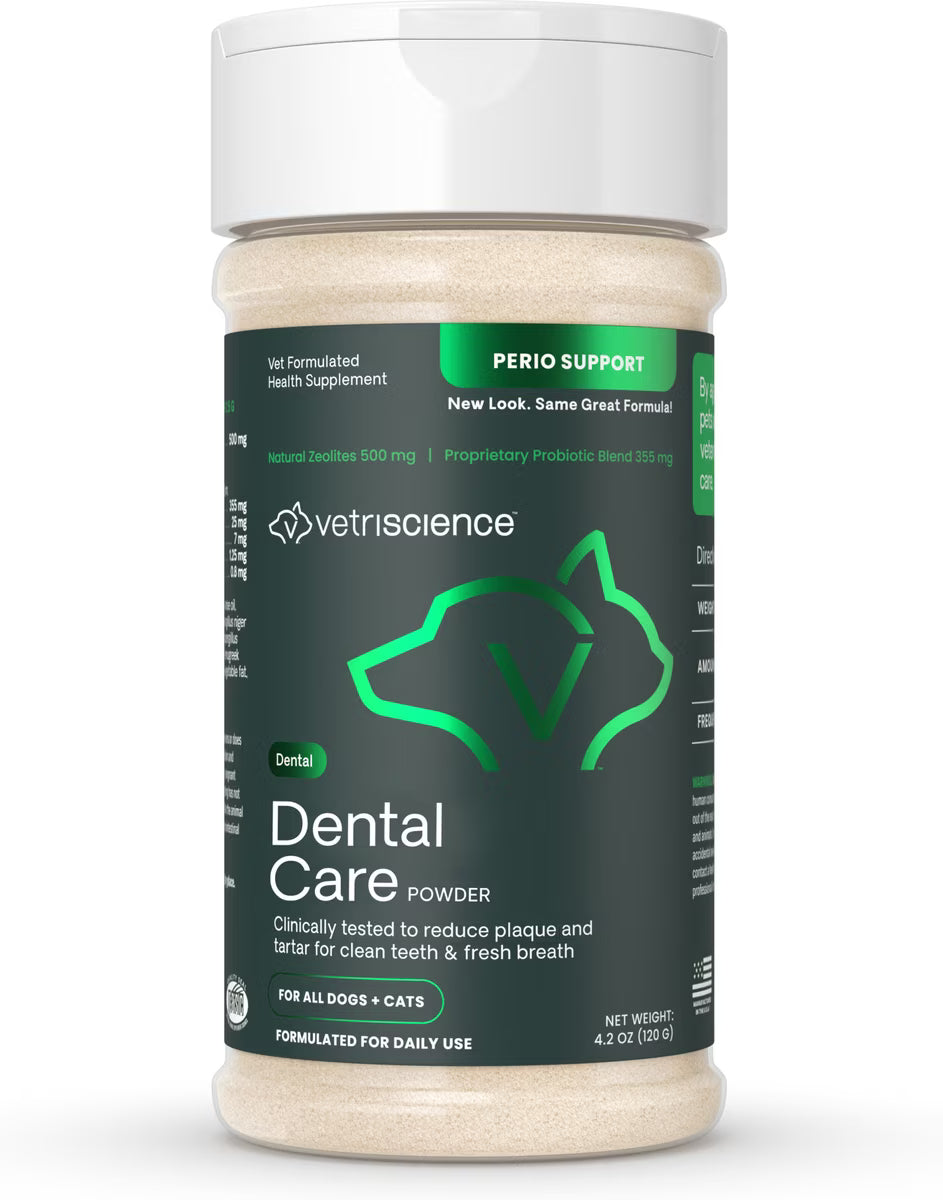 Vetriscience Dental Care (Perio Support) Powder for All Dogs & Cats, 4.2oz
