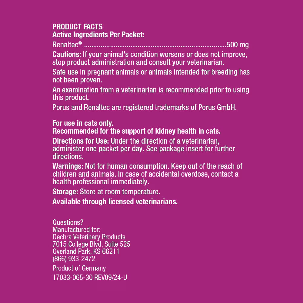Porus® One Packets for Cats, 30 Count