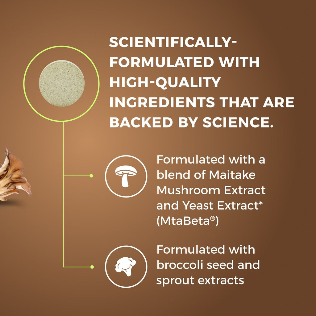 Nutramax Avmaquin scientifically formulated with Maitake mushroom and broccoli seed extract