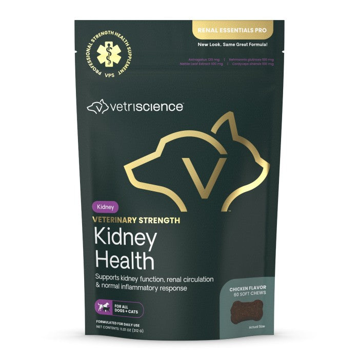 Veterinary Strength Kidney Health Chews for Dogs & Cats, 60ct