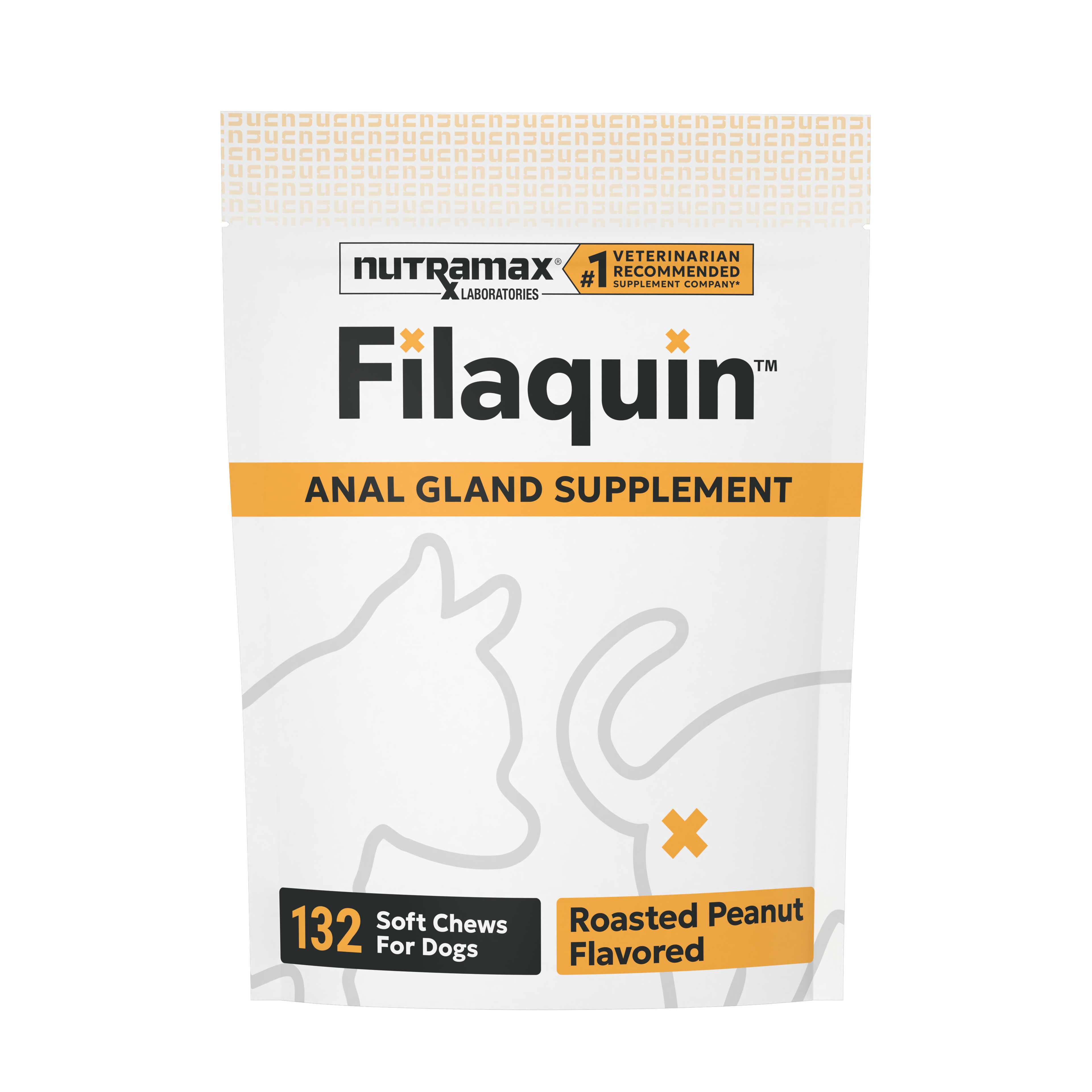 Nutramax Filaquin Anal Gland Supplement Soft Chews for Dogs, 132ct