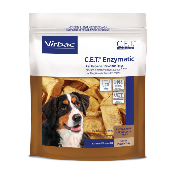 C.E.T. Enzymatic Oral Hygiene Chews For Dogs, 30ct