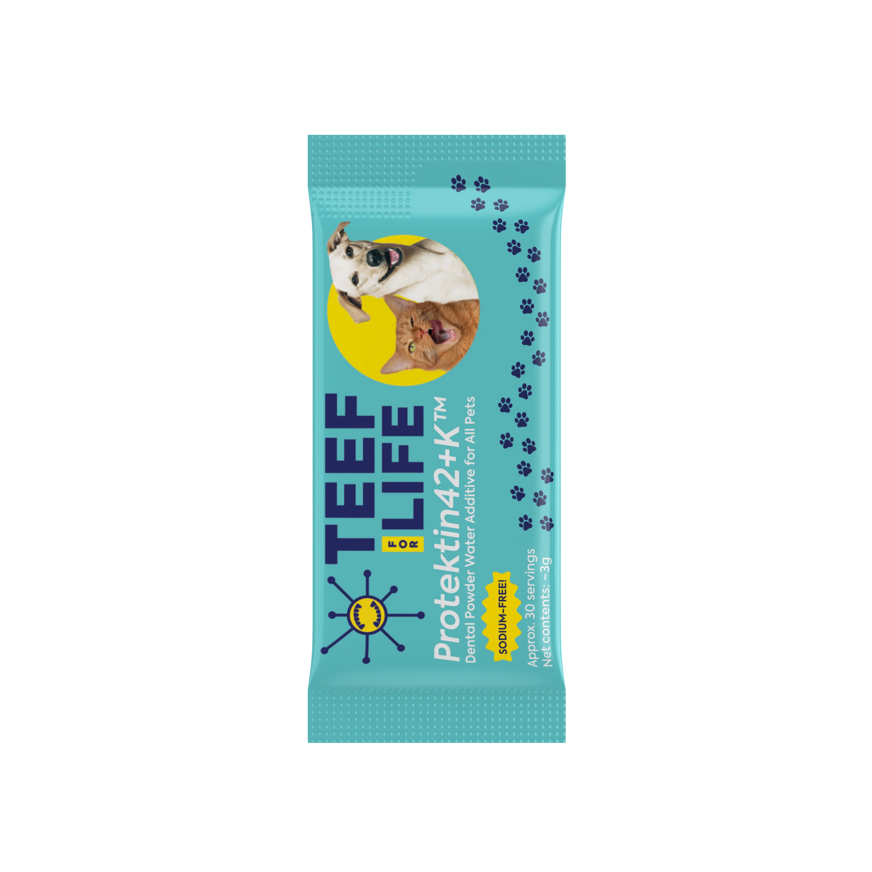 TEEF for Life Protektin42K Refill Powder Packets for All Pets (Sodium-free)