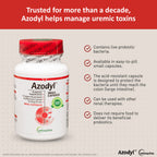 Vetoquinol Azodyl Kidney Support Probiotic Capsules for Dogs & Cats, 90 ct