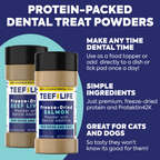 Lickable Dental Treat Powder - Prebiotic Dog and Cat Formula (Beef Liver or Salmon)