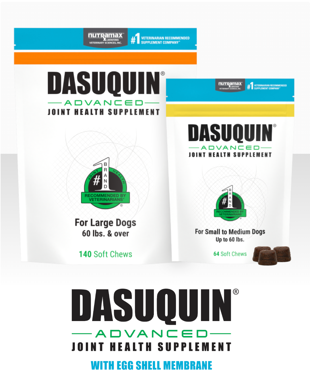 Nutramax Dasuquin Advanced With Eggshell Membrane, 64ct Soft Chews