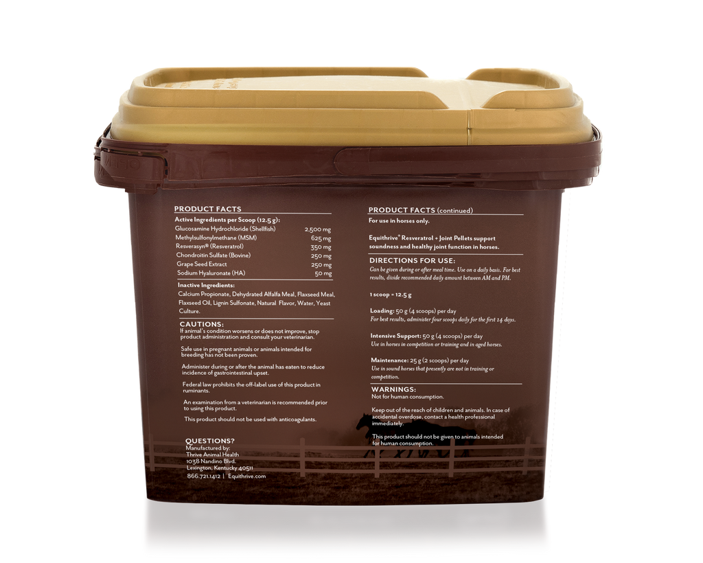 Equithrive Resveratrol+ Joint Pellets for Horses