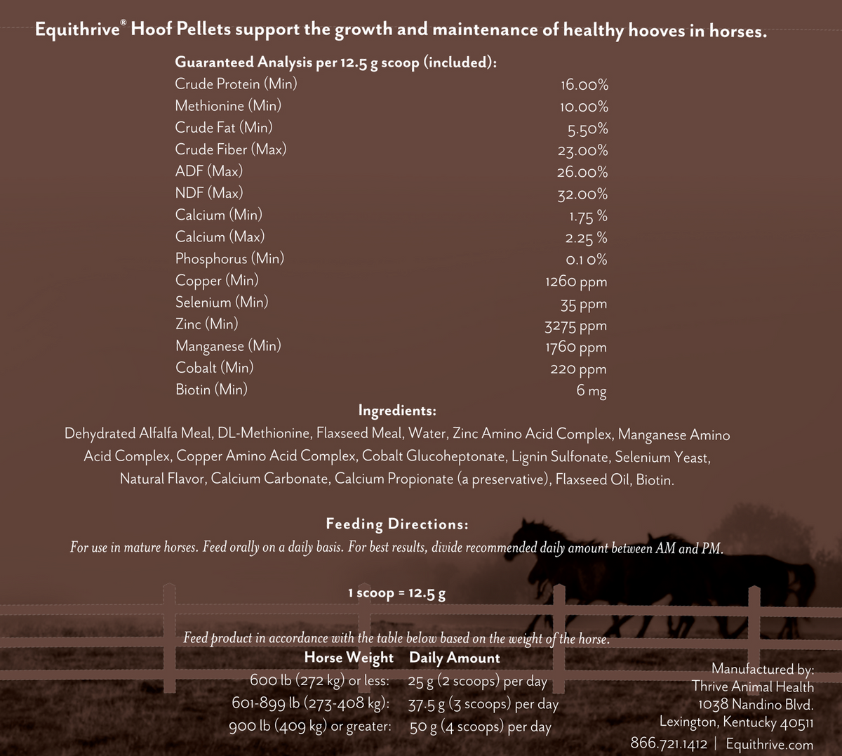 Equithrive Hoof Health Pellets for Horses