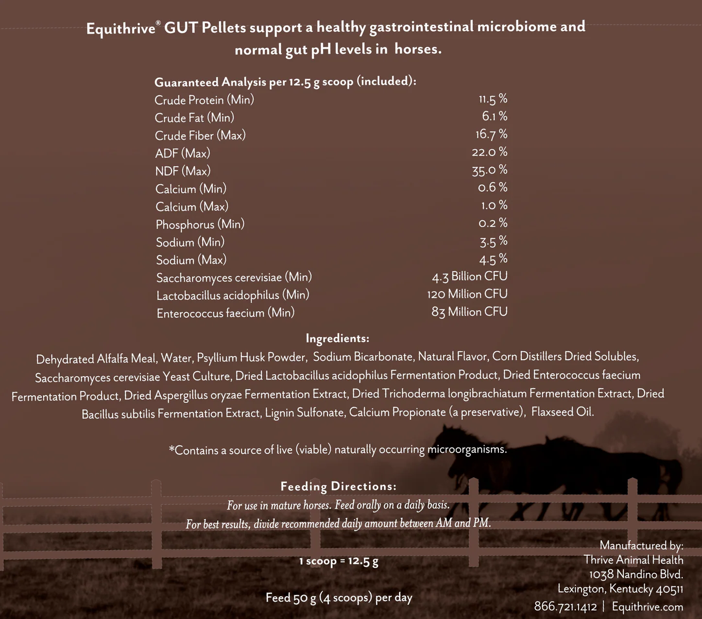 EquiThrive Gut Pellets for Horses
