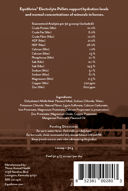 Equithrive Electrolyte Pellets for Horses