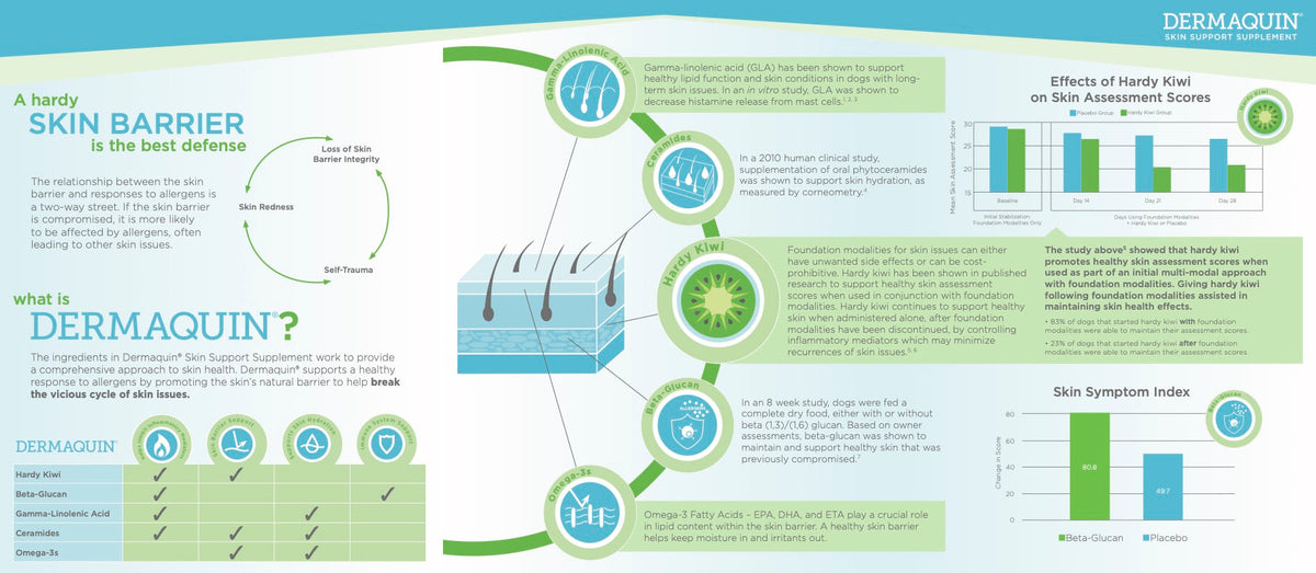 Nutramax Dermaquin Skin and Coat Soft Chews ingredient overview