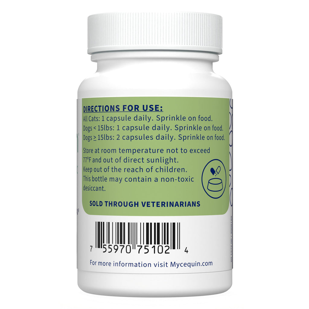 Nutramax Mycequin (Targeted Yeast-Probiotic) Capsules for Cats & Dogs, 36ct