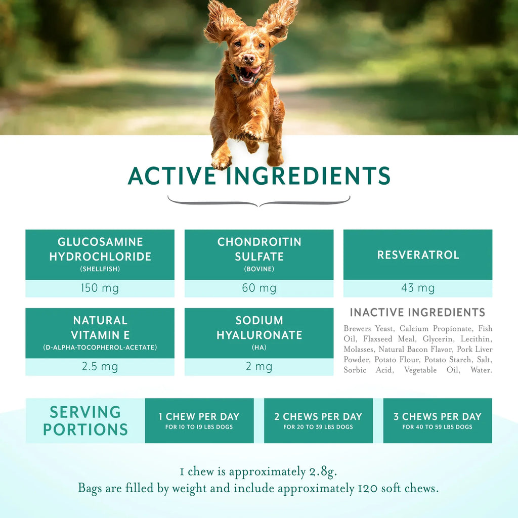PetThrive Soft Chews with Resveratrol for Dogs