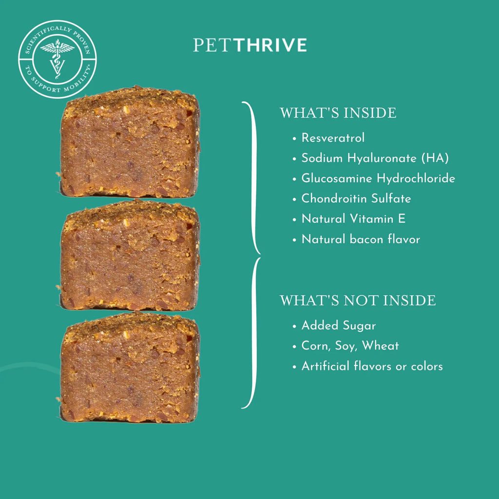 PetThrive Soft Chews with Resveratrol for Dogs