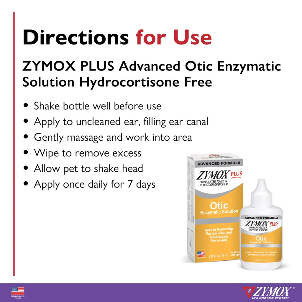 Advanced Formula Zymox Plus without Hydrocortisone, 1.25oz