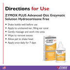 Zymox Plus Advanced Formula Otic Ear Solution, Hydrocortisone-Free, for Dogs & Cats, 1.25 oz