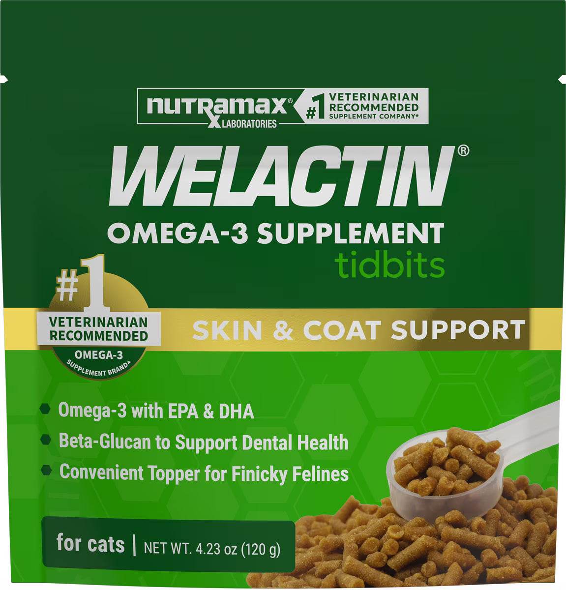 Nutramax Welactin Tidbits for Cats, 5.29oz