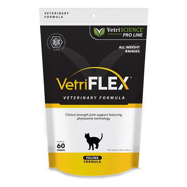 Vetriscience Veterinary Strength Healthy Hip & Joint (VetriFlex) Chews for Cats, 60ct