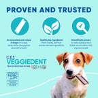 Virbac C.E.T. VeggieDent FR3SH Dental Chews for Dogs, 30 ct