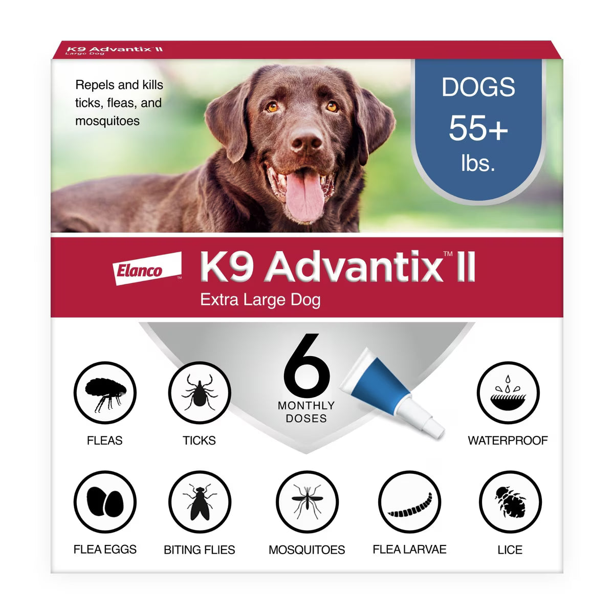 K9 Advantix II Topical Flea & Tick Solution for Dogs