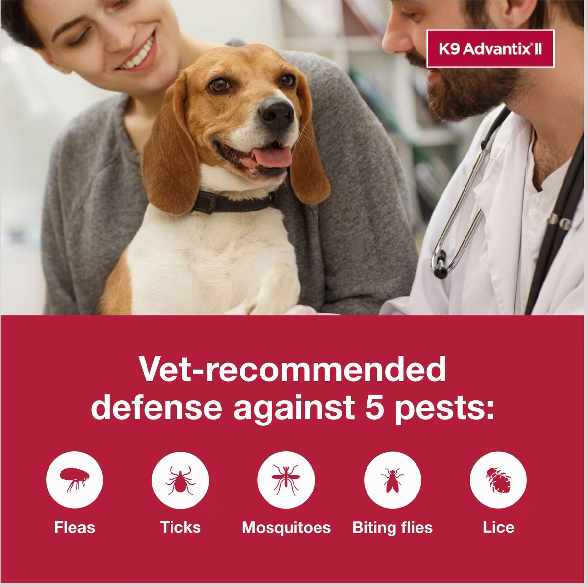 K9 Advantix II Topical Flea & Tick Solution for Dogs