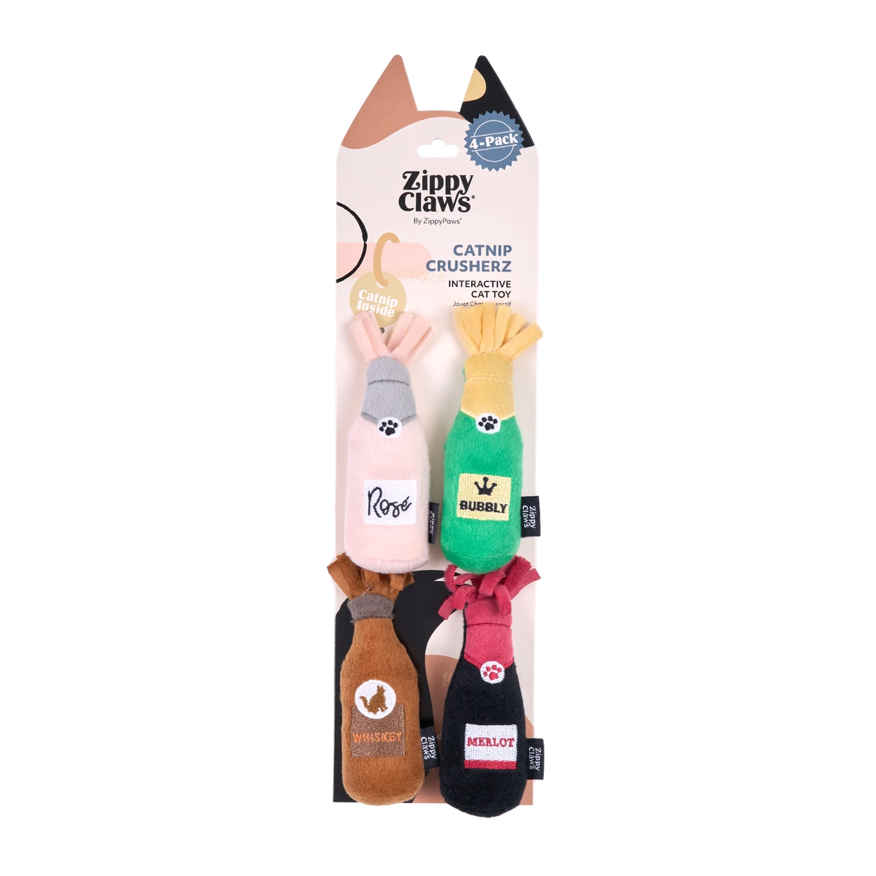 Zippyclaws Catnip Crusherz, 4-pack
