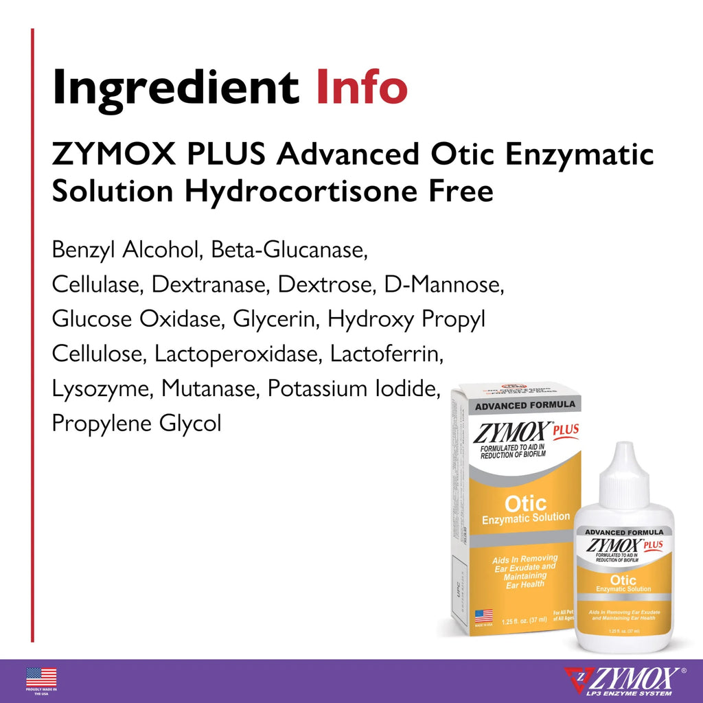 Advanced Formula Zymox Plus without Hydrocortisone, 1.25oz