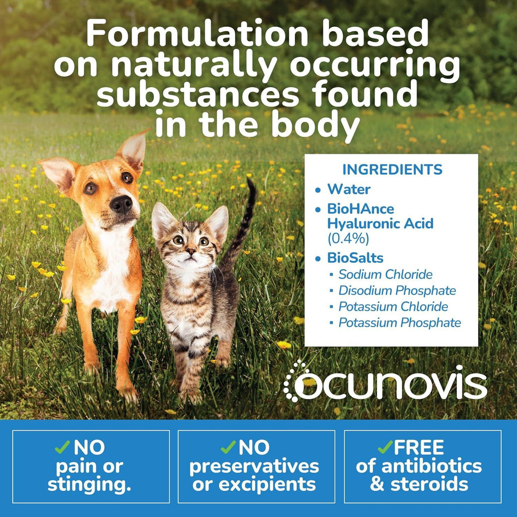 Ocunovis ProCare BioHAnce Gel Eye Drops for Dogs and Cats, 5mL