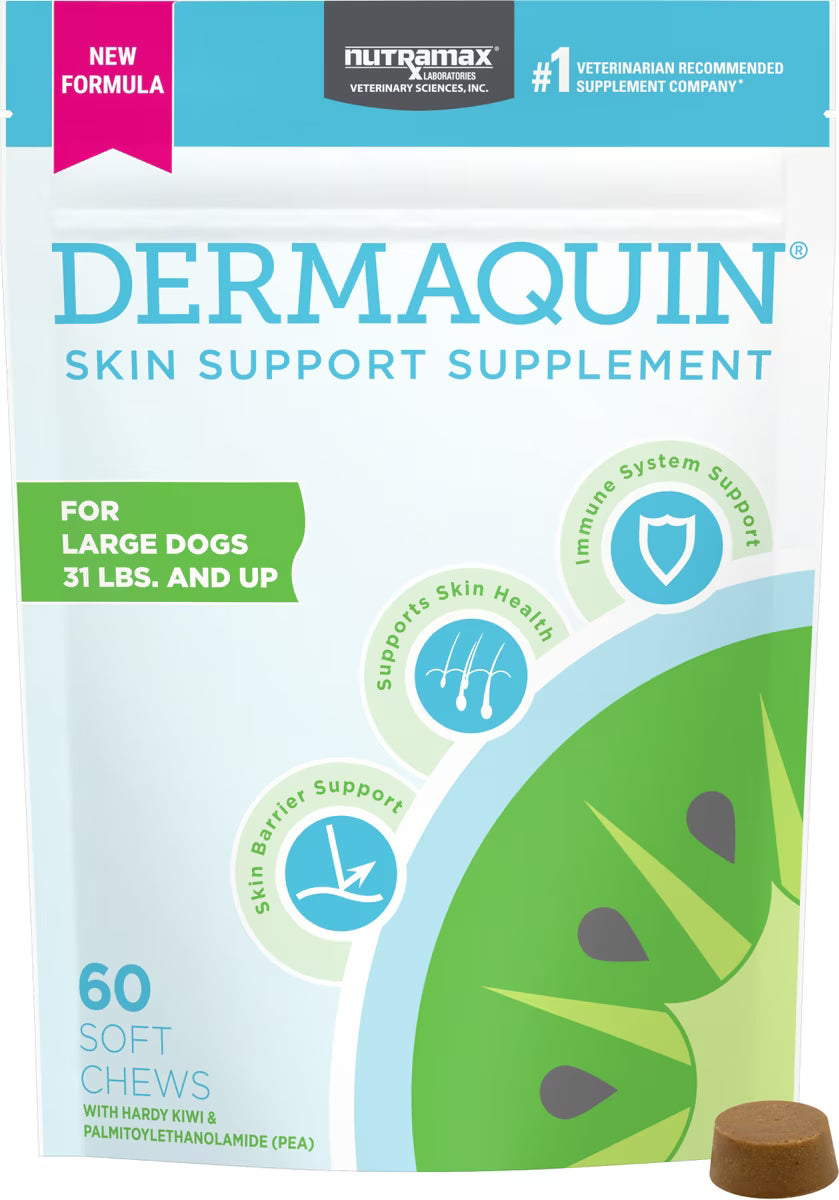 Nutramax Dermaquin Soft Chews, 60ct Bag