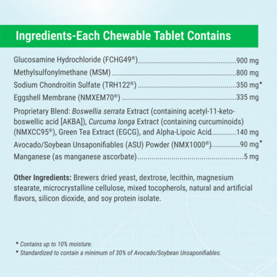 Nutramax Dasuquin Advanced with Eggshell Membrane, 64ct Chewable Tablets