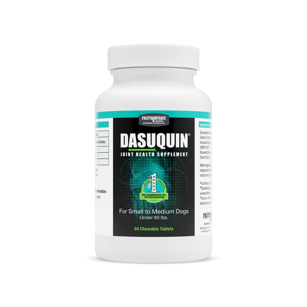 Nutramax Dasuquin Joint Health Supplement for Small to Medium Dogs, 84 chewable tablets
