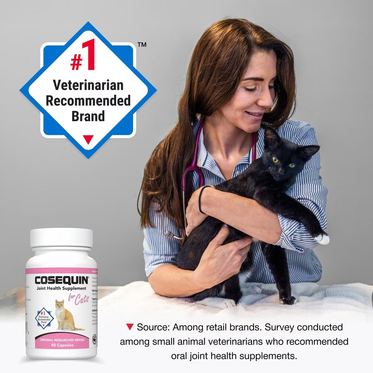 Nutramax Cosequin Sprinkle Capsules for Cats, 80ct