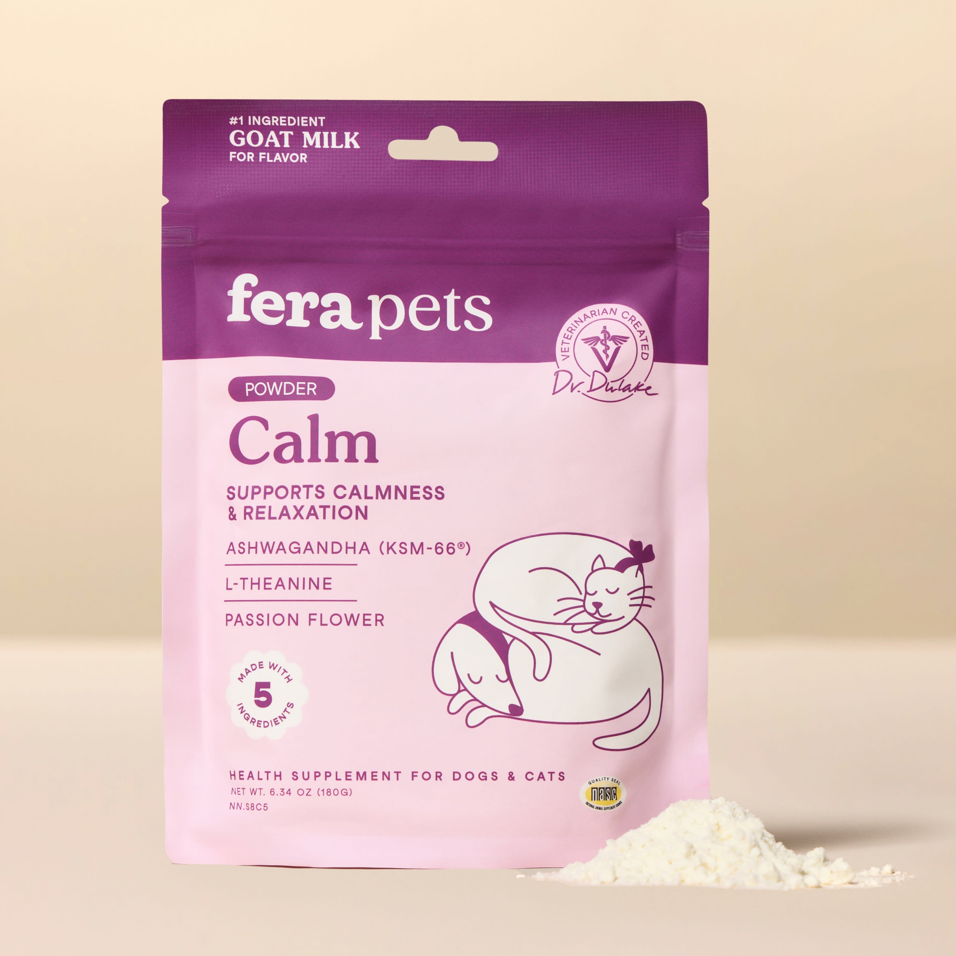 Fera Calm Goat Milk Topper front